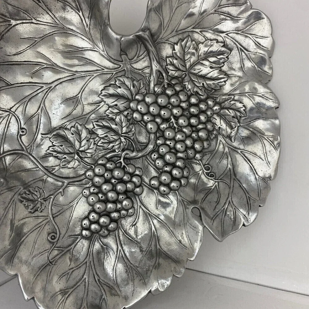 Arthur Court Large Grape Leaf Serving Tray